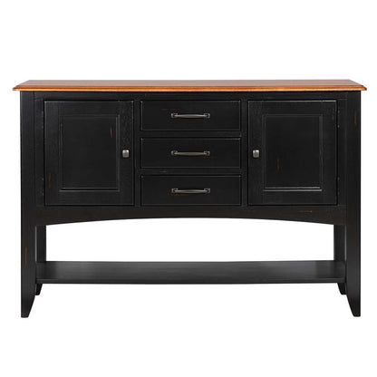 Sunset Trading -  Black Cherry Selections  Sideboard with Large Display Shelf  - DLU-1122-SB-BCH veiw 3