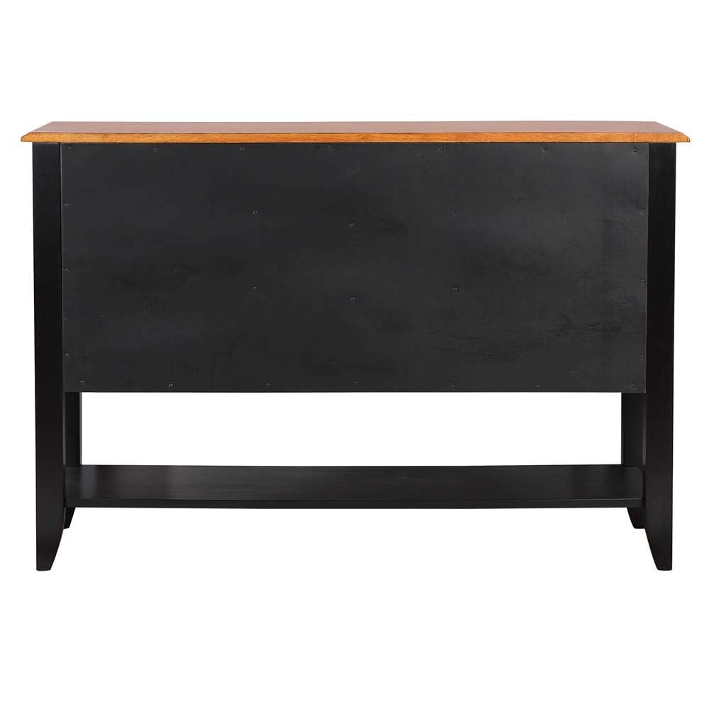 Sunset Trading -  Black Cherry Selections  Sideboard with Large Display Shelf  - DLU-1122-SB-BCH veiw 6