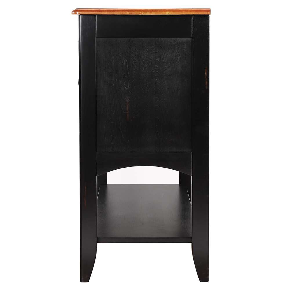 Sunset Trading -  Black Cherry Selections  Sideboard with Large Display Shelf  - DLU-1122-SB-BCH veiw 7