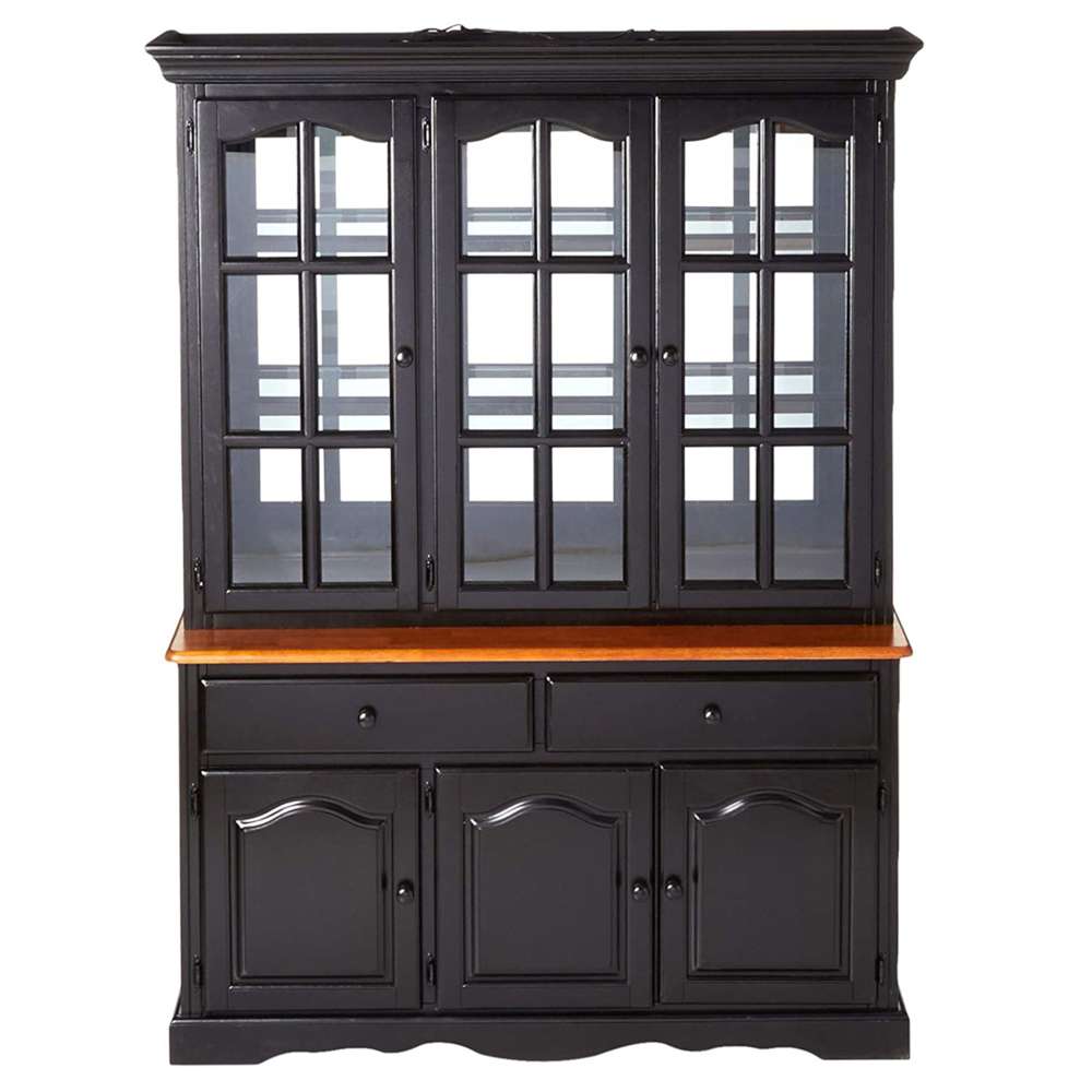 Sunset Trading -  Black Cherry Selections Treasure Buffet and Lighted Hutch  - DLU-22-BH-BCH veiw 3