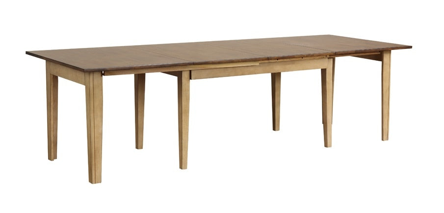 Sunset Trading - Brook 134in Rectangular Extension Dining Table - DLU-BR134-PW veiw 3