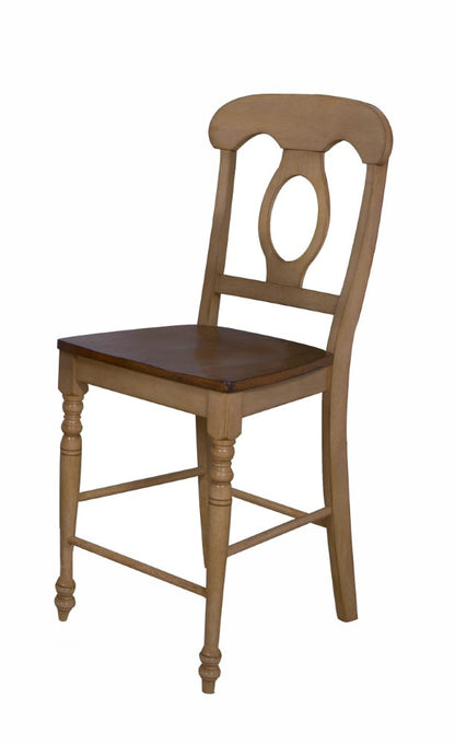 Sunset Trading - Brook 6 Piece 48 Square Pub Set With Napoleon Stools And Server - DLU-BR4848CB-B50-SRPW6PC veiw 5