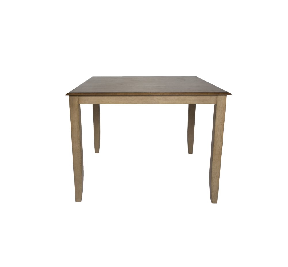 Sunset Trading - Brook 6 Piece 48 Square Pub Set With Slat Back Stools And Server - DLU-BR4848CB-B60-SRPW6PC veiw 2