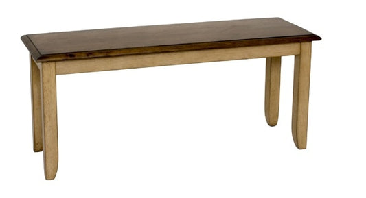Sunset Trading - Brook Bench in Wheat with Pecan Seat veiw 1