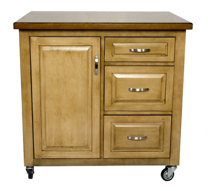Sunset Trading - Brook Kitchen Cart - PK-CRT-04-PW veiw 1