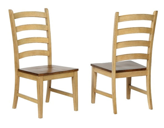 Sunset Trading - Brook Ladder Back Dining Side Chair (Set of 2) - DLU-BR-C80-PW-2 veiw 1