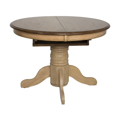 Sunset Trading - Brook Round or Oval Extension Dining Table - DLU-BR4260-PW veiw 4