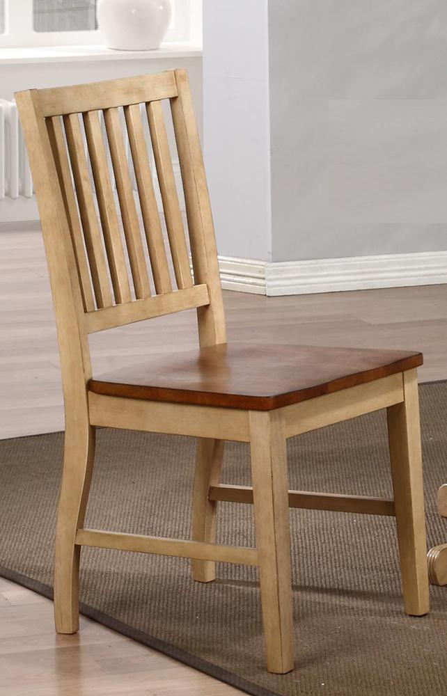 Sunset Trading - Brook Slat Back Dining Chair (Set of 2) - DLU-BR-C60-PW-2 veiw 1