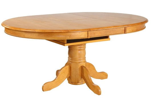 Sunset Trading - Butterfly Top Pedestal Dining Table in Light Oak Finish - DLU-TBX4866-LO veiw 1
