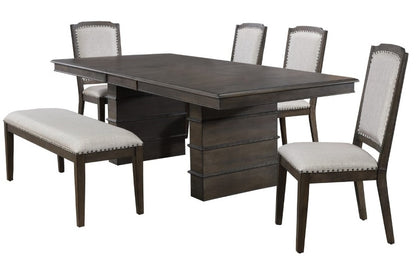 Sunset Trading - Cali 6 Piece Extendable Dining Set Bench - DLU-CA113-4C-BN6PC veiw 1
