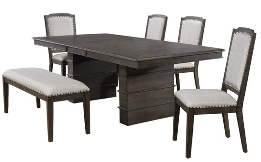 Sunset Trading - Cali 6 Piece Extendable Dining Set Bench - DLU-CA113-4C-BN6PC veiw 1