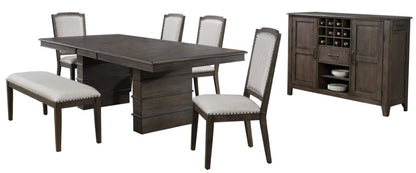 Sunset Trading - Cali 7 Piece Extendable Dining Set Bench Server - DLU-CA113-4C-BNSR7PC veiw 1
