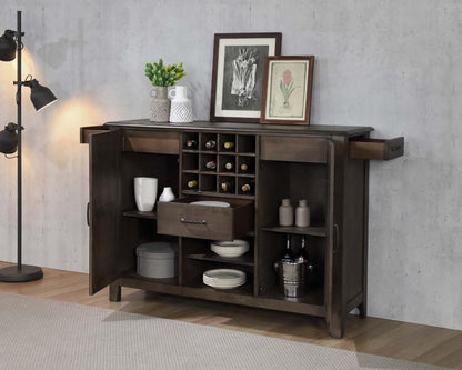Sunset Trading - Cali 7 Piece Extendable Dining Set Bench Server - DLU-CA113-4C-BNSR7PC veiw 5