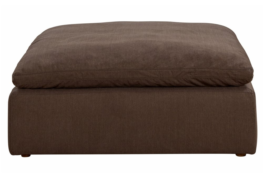 Sunset Trading Contemporary Puff Collection 5PC Slipcovered Modular L-Shaped Sectional Sofa with Ottoman Performance Fabric Washable Water-Resistant Stain-Proof 132in Deep-Seating Down-Filled Chaise Lounge Couch Brown - SU-1458-88-3C-1A-1O veiw 5