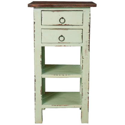 Sunset Trading - Cottage End Table with Drawers and Shelves - CC-TAB170TLD-BHRW veiw 2