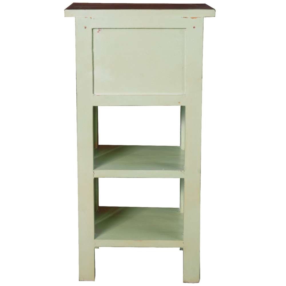 Sunset Trading - Cottage End Table with Drawers and Shelves - CC-TAB170TLD-BHRW veiw 3