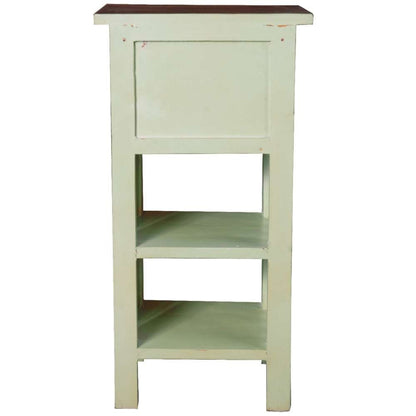 Sunset Trading - Cottage End Table with Drawers and Shelves - CC-TAB170TLD-BHRW veiw 3