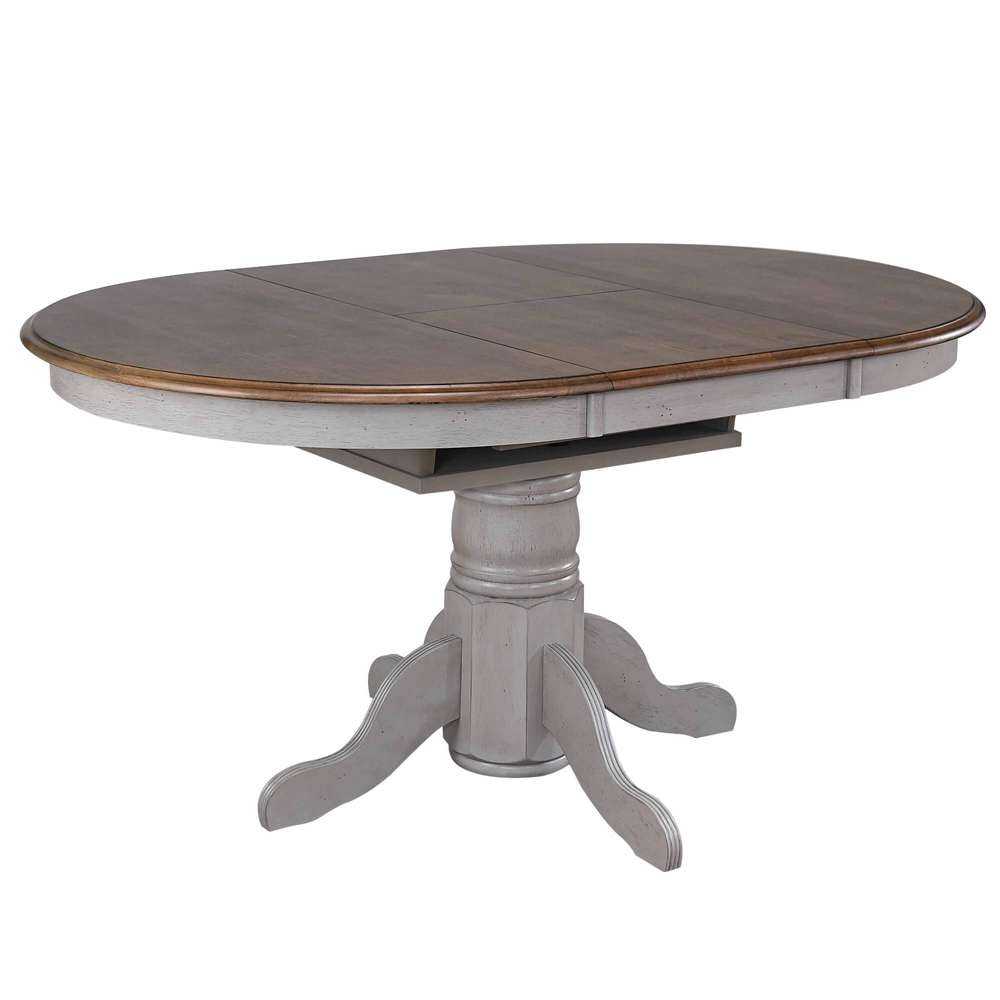 Sunset Trading -  Country Grove 42in Round to 60in Oval Extendable Dining Table Set  - DLU-CG4260-30AGO5 veiw 3