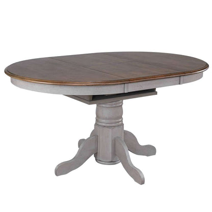 Sunset Trading -  Country Grove 42in Round to 60in Oval Extendable Dining Table Set  - DLU-CG4260-30AGO5 veiw 3
