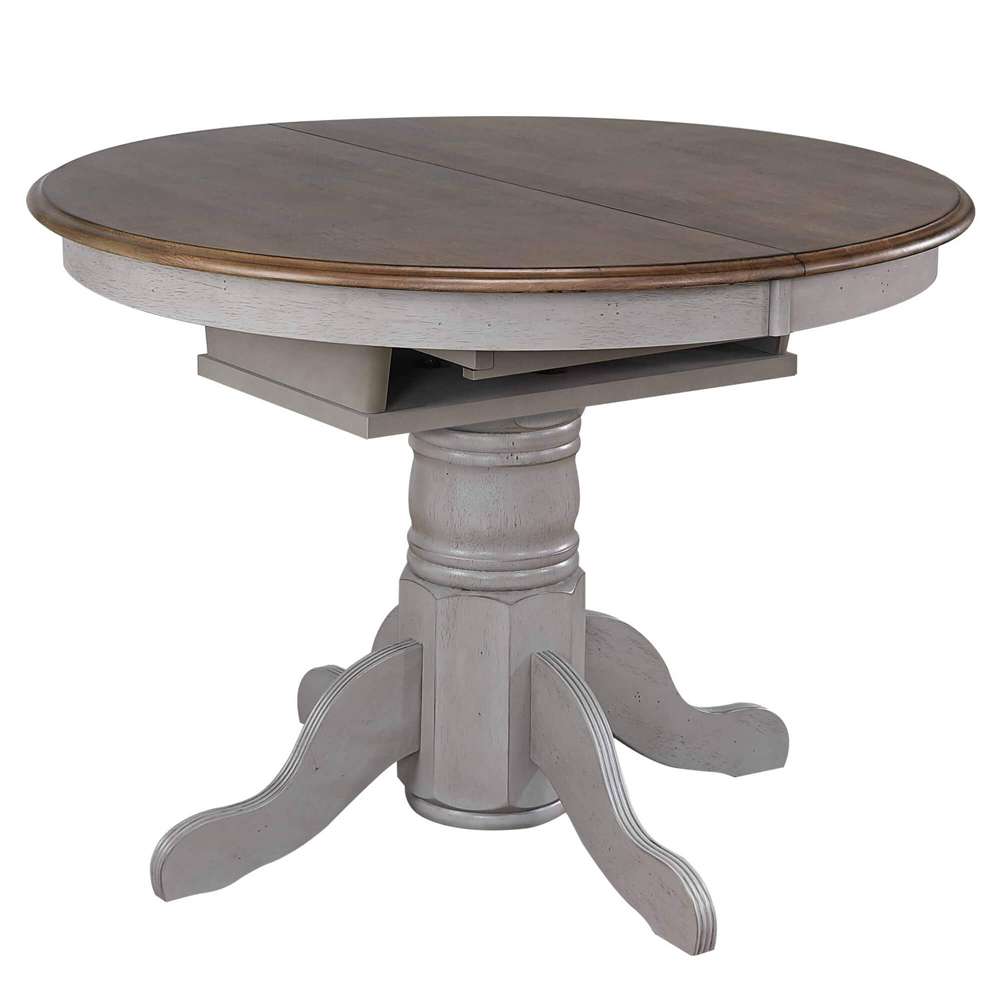 Sunset Trading -  Country Grove 42in Round to 60in Oval Extendable Dining Table  - DLU-CG4260-GO veiw 3