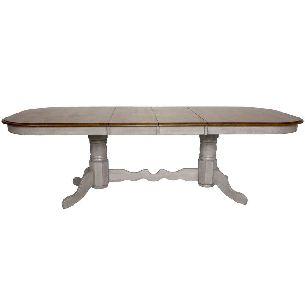 Sunset Trading -  Country Grove 7 Piece 96in Oval Double Pedestal Extendable Dining Table Set  - DLU-CG4296-124SGO7 veiw 3