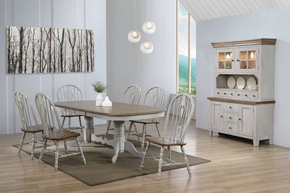 Sunset Trading -  Country Grove 8 Piece 96in Oval Double Pedestal Extendable Dining Table Set  - DLU-CG4296-124SGOBH8 veiw 3