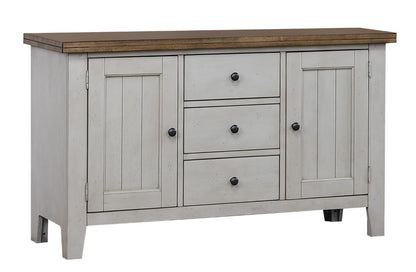 Sunset Trading - Country Grove Buffet - Distressed Gray and Brown Wood - DLU-CG-BUF-GO veiw 1