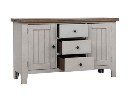 Sunset Trading - Country Grove Buffet - Distressed Gray and Brown Wood - DLU-CG-BUF-GO veiw 3