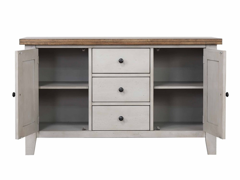 Sunset Trading - Country Grove Buffet - Distressed Gray and Brown Wood - DLU-CG-BUF-GO veiw 4