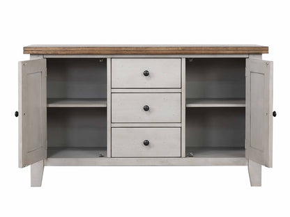 Sunset Trading - Country Grove Buffet - Distressed Gray and Brown Wood - DLU-CG-BUF-GO veiw 4