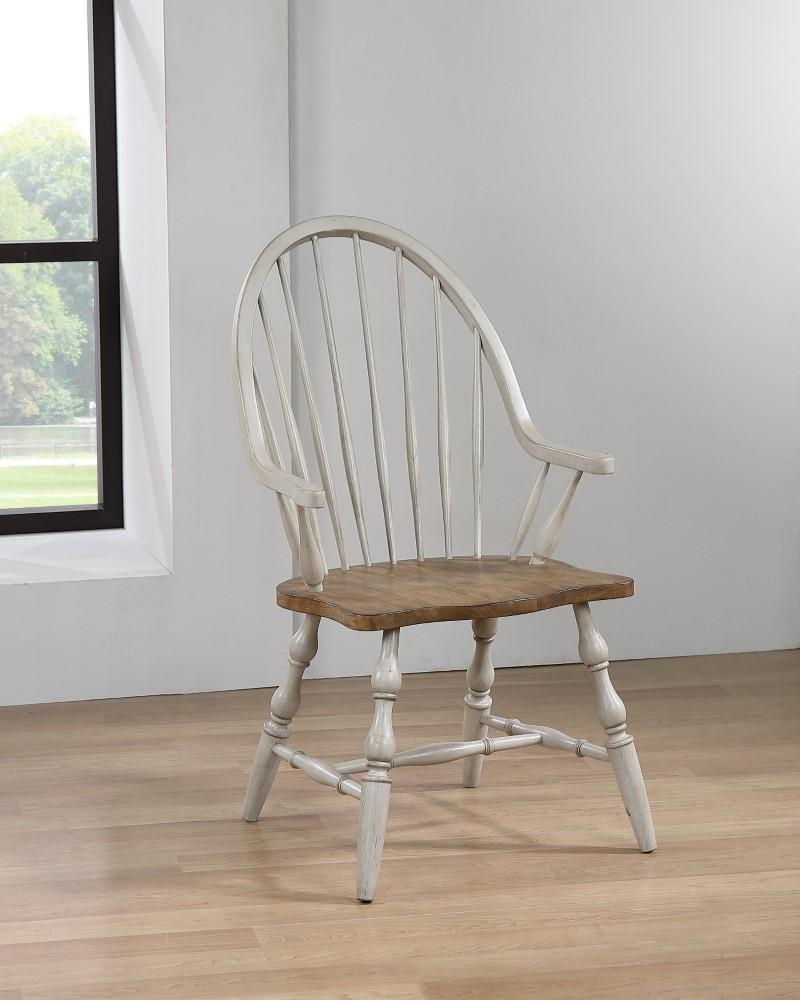 Sunset Trading - Country Grove 9 Piece Double Pedestal Extendable Dining Table Set - 2 Arm Chairs - Distressed Gray and Brown Wood - DLU-CG4296-30AGO9 veiw 7