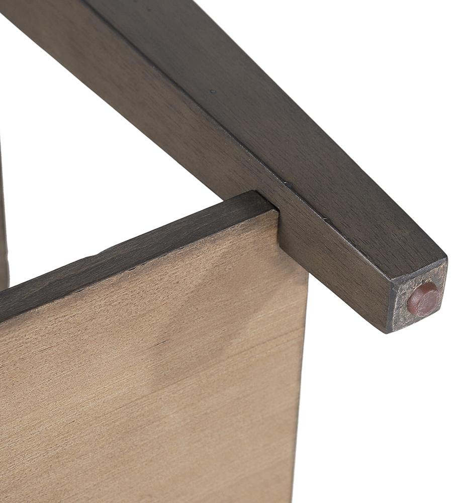 Sunset Trading - Dakota 42in Square Coffee Table with Drawers and Storage Shelf  - Distressed Brown and Ash Gray - DLU-DK-2307-TA veiw 8