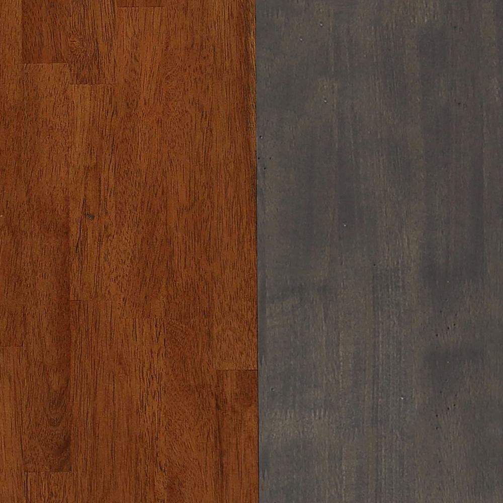 Sunset Trading - Dakota 42in Square Coffee Table with Drawers and Storage Shelf  - Distressed Brown and Ash Gray - DLU-DK-2307-TA veiw 10