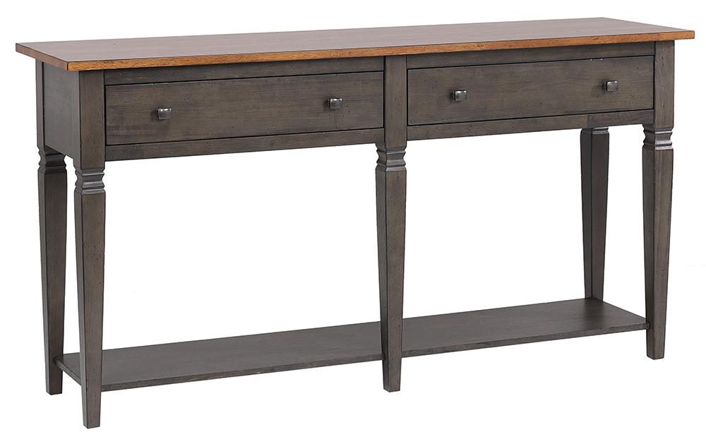 Sunset Trading - Dakota 4PC Coffee Table Set w Drawers & Storage Shelves  - Distressed Brown and Ash Gray - DLU-DK-2302-03-04-08-TA veiw 10