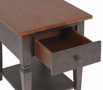 Sunset Trading - Dakota 4PC Coffee Table Set w Drawers & Storage Shelves  - Distressed Brown and Ash Gray - DLU-DK-2302-03-04-08-TA veiw 13