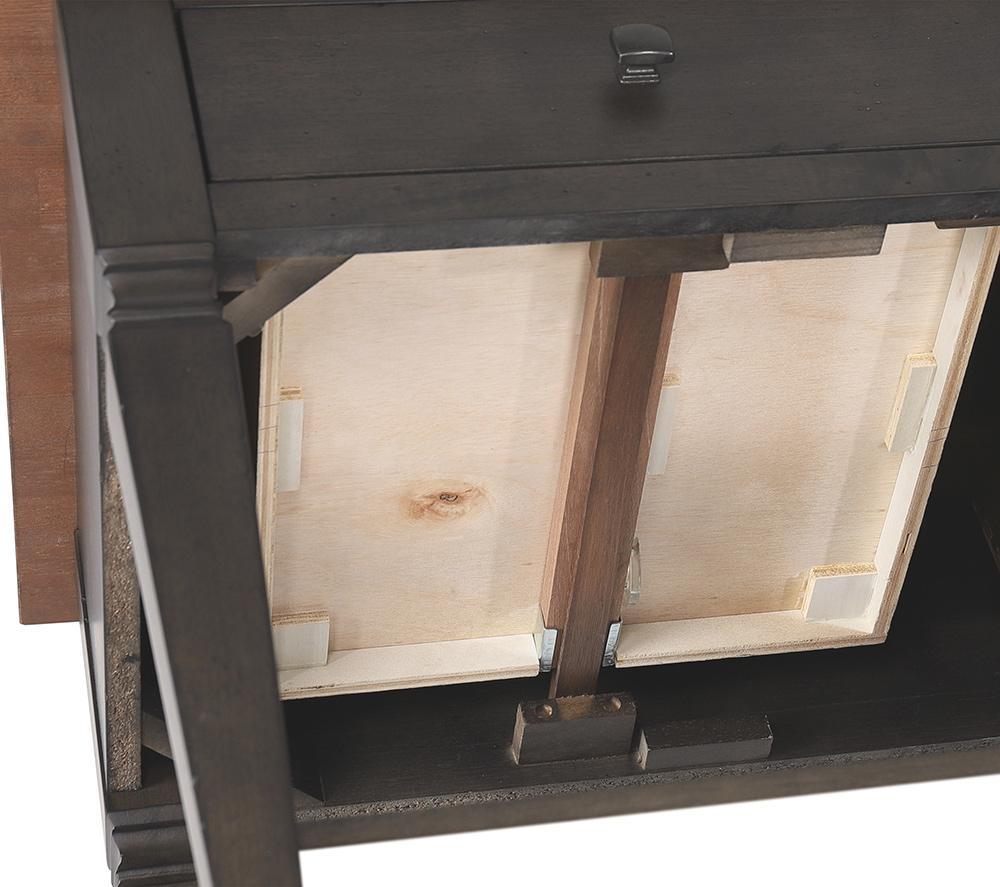 Sunset Trading - Dakota 4PC Coffee Table Set w Drawers & Storage Shelves  - Distressed Brown and Ash Gray - DLU-DK-2302-03-04-08-TA veiw 14