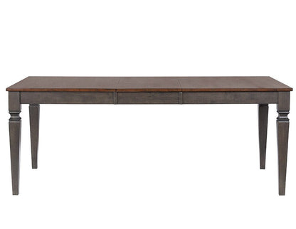 Sunset Trading - Dakota 6 Piece 60-78in Expanding Dining Table Set with 6 Slat Back Chairs  - Distressed Brown and Ash Gray - DLU-DK4078-C70-SB8P veiw 6