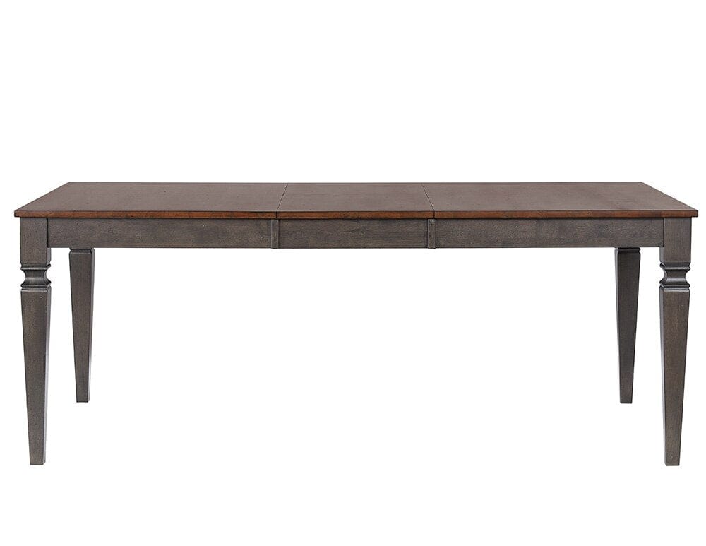 Sunset Trading - Dakota 60-78in Rectangular Expandable Butterfly Leaf Dining Table Set with 4 Slat Back Chairs  - Distressed Brown and Ash Gray - DLU-DK4078-C70-5P veiw 5