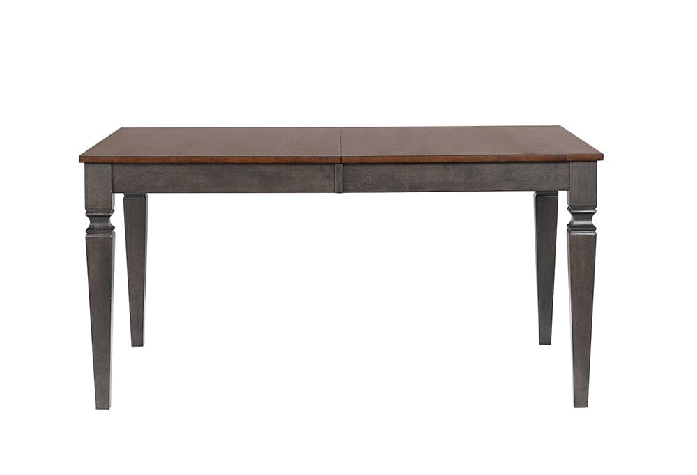 Sunset Trading - Dakota 60-78in Rectangular Expandable Butterfly Leaf Dining Table Set with 6 Slat Back Chairs  - Distressed Brown and Ash Gray - DLU-DK4078-C70-7P veiw 6