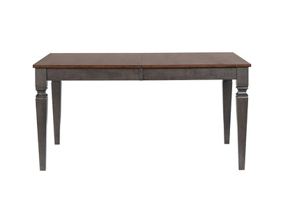 Sunset Trading - Dakota 60-78in Rectangular Expandable Butterfly Leaf Dining Table Set with 6 Slat Back Chairs  - Distressed Brown and Ash Gray - DLU-DK4078-C70-7P veiw 6