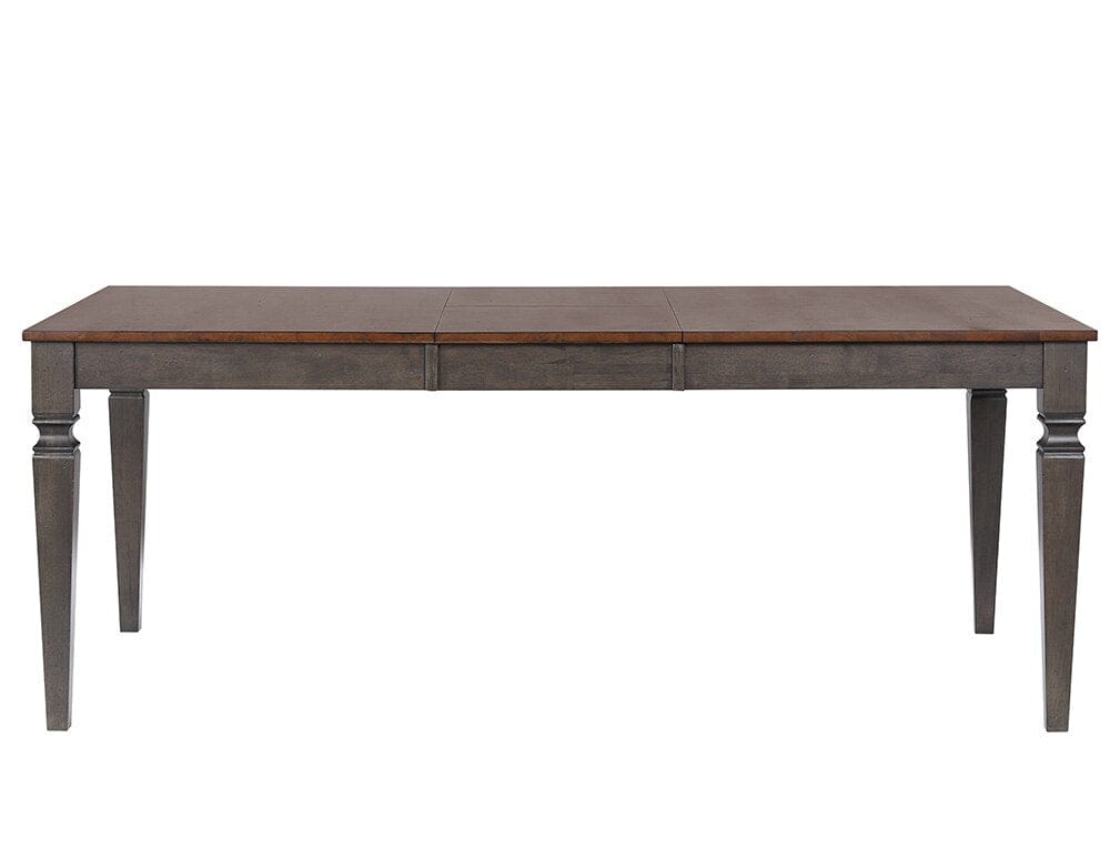 Sunset Trading - Dakota 60-78in Rectangular Expandable Butterfly Leaf Dining Table  - Distressed Brown and Ash Gray - DLU-DK4078-TA veiw 4
