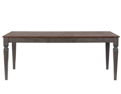 Sunset Trading - Dakota 60-78in Rectangular Expandable Butterfly Leaf Dining Table  - Distressed Brown and Ash Gray - DLU-DK4078-TA veiw 4