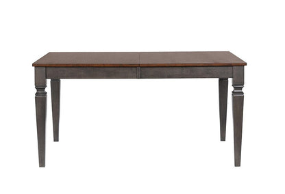 Sunset Trading - Dakota 60-78in Rectangular Expandable Butterfly Leaf Dining Table  - Distressed Brown and Ash Gray - DLU-DK4078-TA veiw 5