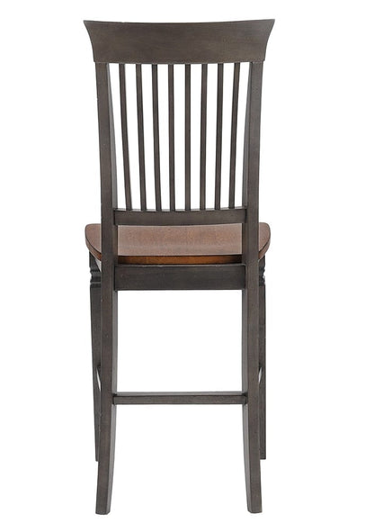 Sunset Trading - Dakota Slat Back Bartools (Set of 2) - Distressed Brown and Ash Gray - DLU-DK-B70-TA-2 veiw 3