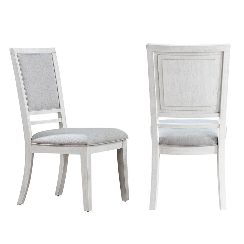 Sunset Trading - Dover 10PC 60-78-96in Rectangular Expandable Dining Table Set  - Cerused Dove White - AG-638-096-90106-89410P veiw 8