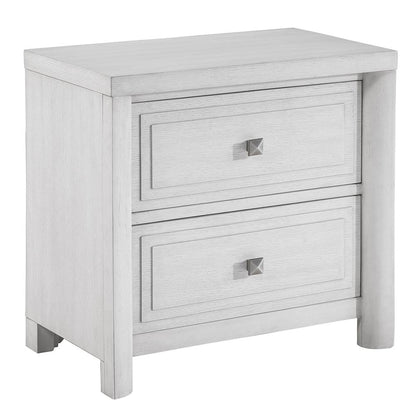 Sunset Trading - Dover 2 Drawer Nightstand  - Cerused Dove White - AG-638-670N veiw 1