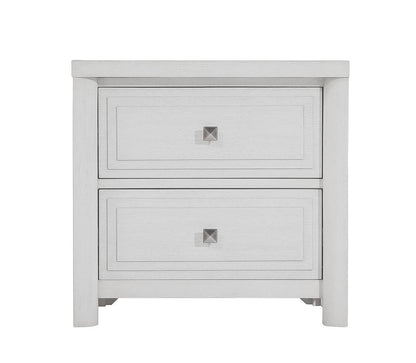 Sunset Trading - Dover 2 Drawer Nightstand  - Cerused Dove White - AG-638-670N veiw 4