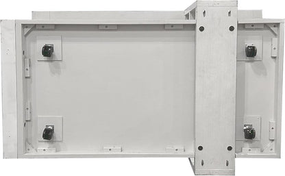 Sunset Trading - Dover 30” x 50” Wide Rectangular Coffee Cocktail Table with Storage Shelves  - Cerused Dove White - AG-638-819 veiw 5