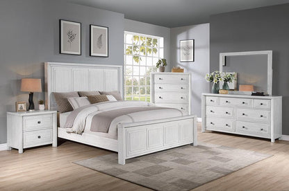 Sunset Trading - Dover 5PC King Size Bedroom Furniture Set  - Cerused Dove White - AG-638-066-K5P veiw 2