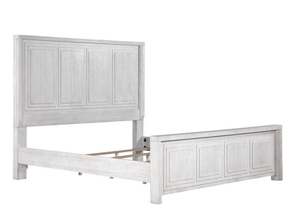 Sunset Trading - Dover 5PC Queen Size Bedroom Furniture Set  - Cerused Dove White - AG-638-050-Q5P veiw 3